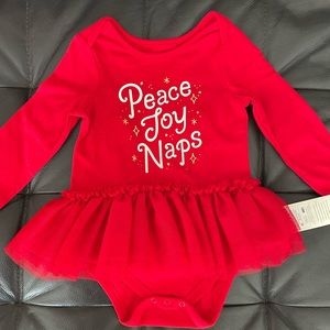 Baby girl Christmas holiday onesie size 18 months
